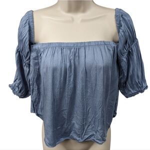 Don't Ask Why Off-Shoulder Boho Top Sz OS